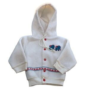 Vintage Rob Roy Jacket with Hood Elephants Toddler Kids Size 12 Months Baby